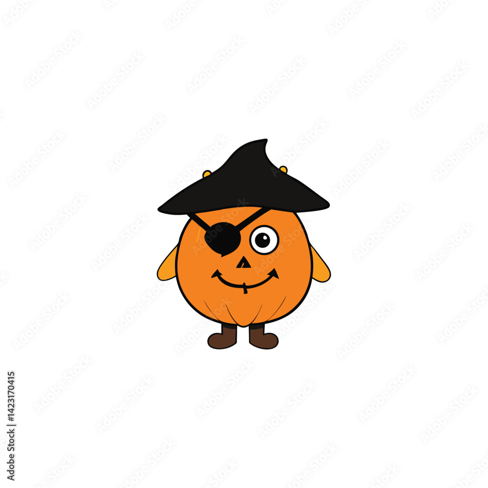 Obraz premium halloween pumpkin witch
