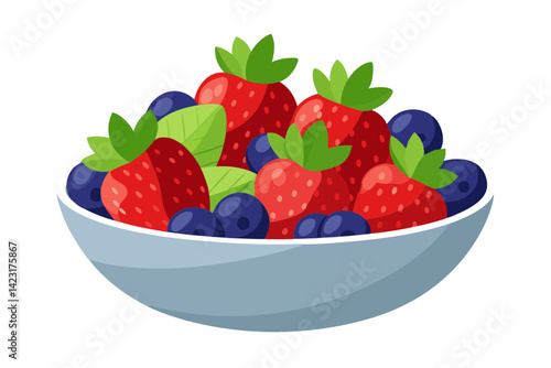 Fresh Berry Blend of Strawberries and Raspberries