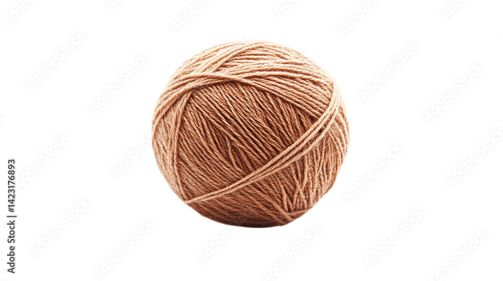 High-resolution image of a single thread ball, centered on white background with no other objects --ar 16:9 High-resolution image of a single thread ball, centered on white background with no other objects --ar 16:9