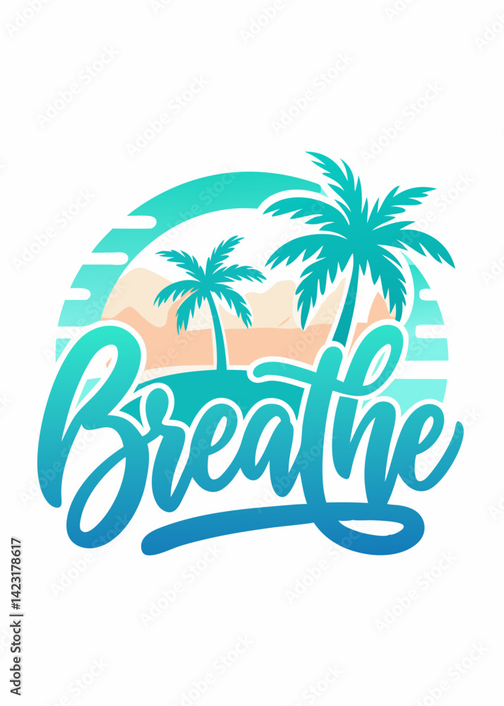 Naklejka premium summer holiday vector illustration t-shirt