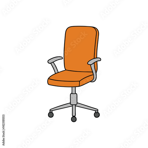 office chair isolated on white background