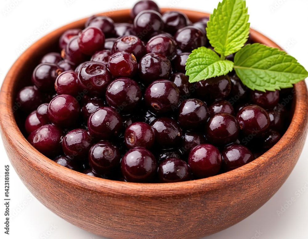 acai berries on white background. superfood. acai berries on white background. superfood.