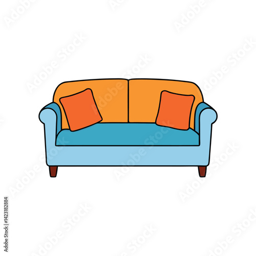 sofa isolated on white background
