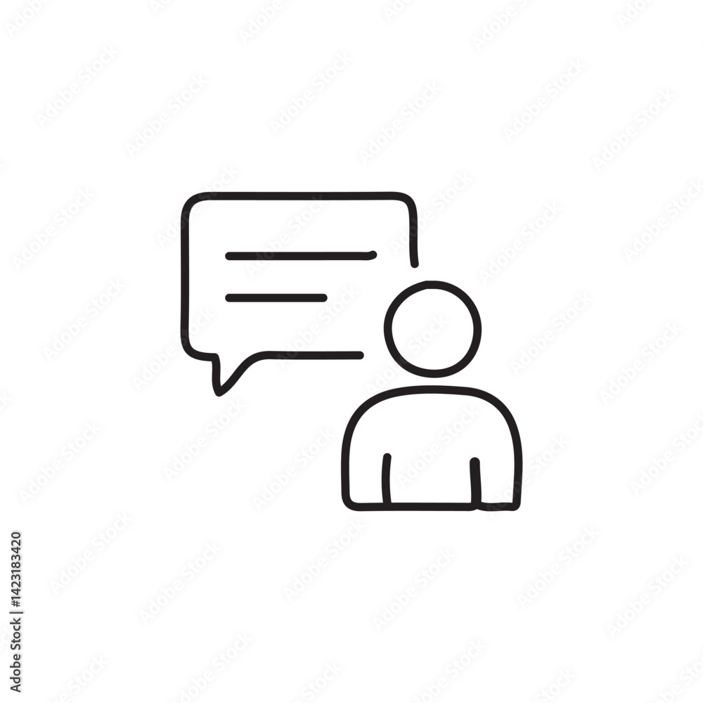 vector illustration of meeting icon elements in one line style vector illustration of meeting icon elements in one line style
