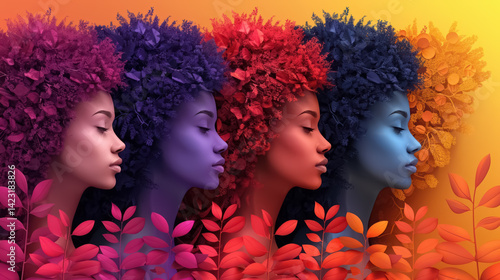 Obraz na płótnie international women's day concept w salonie