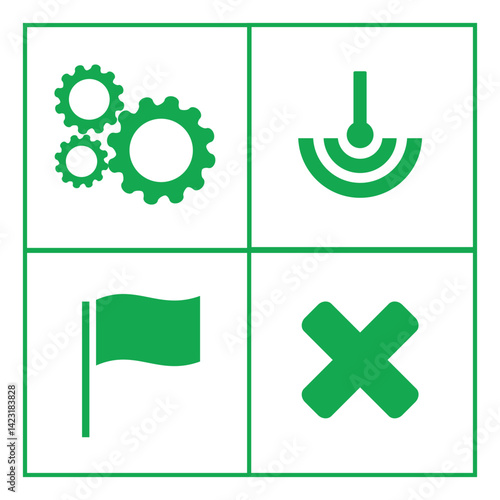 Very necessary icon set vector illustration.