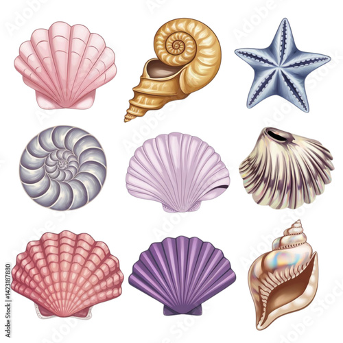collection of seashells