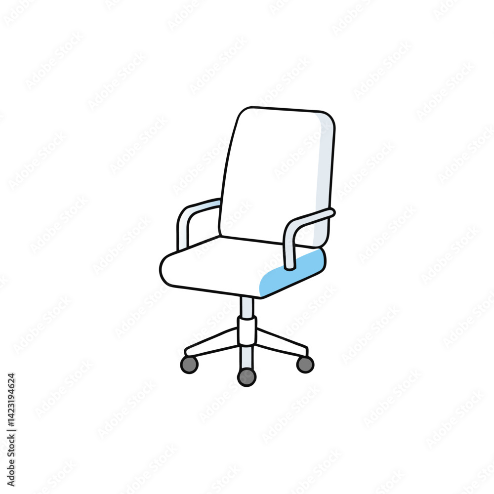 black office armchair
