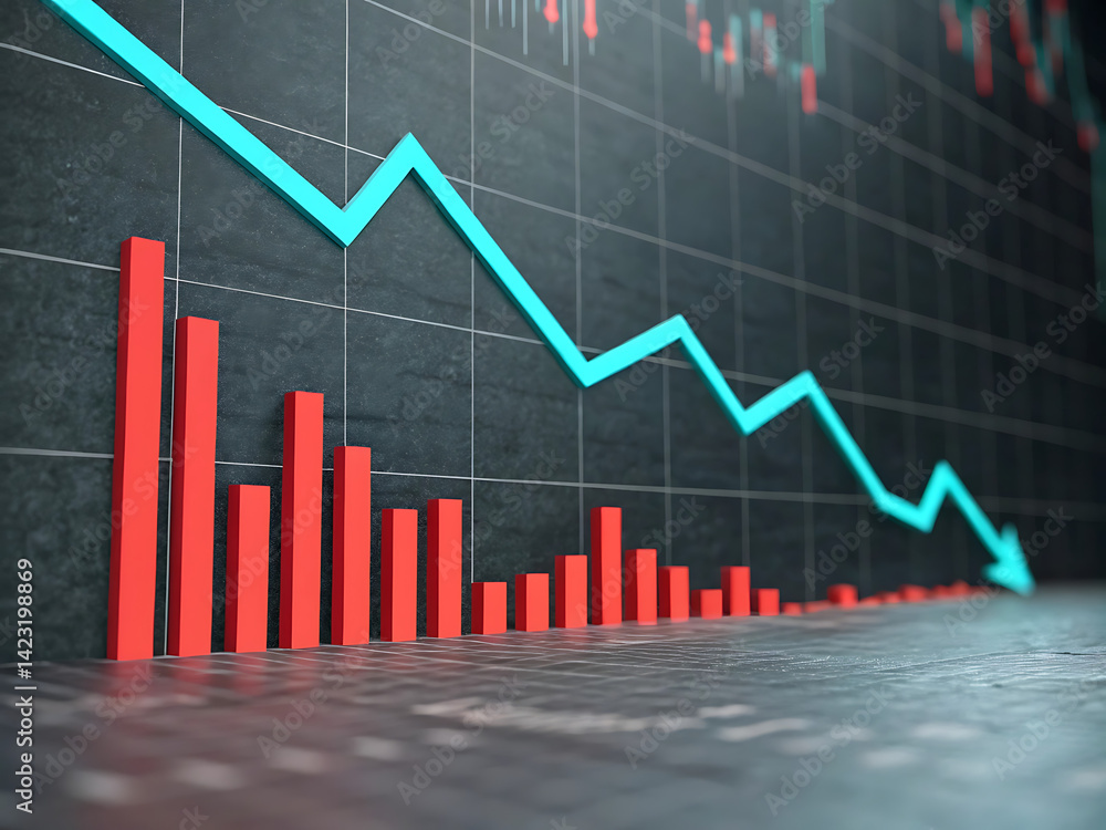 business graph with arrow business graph with arrow