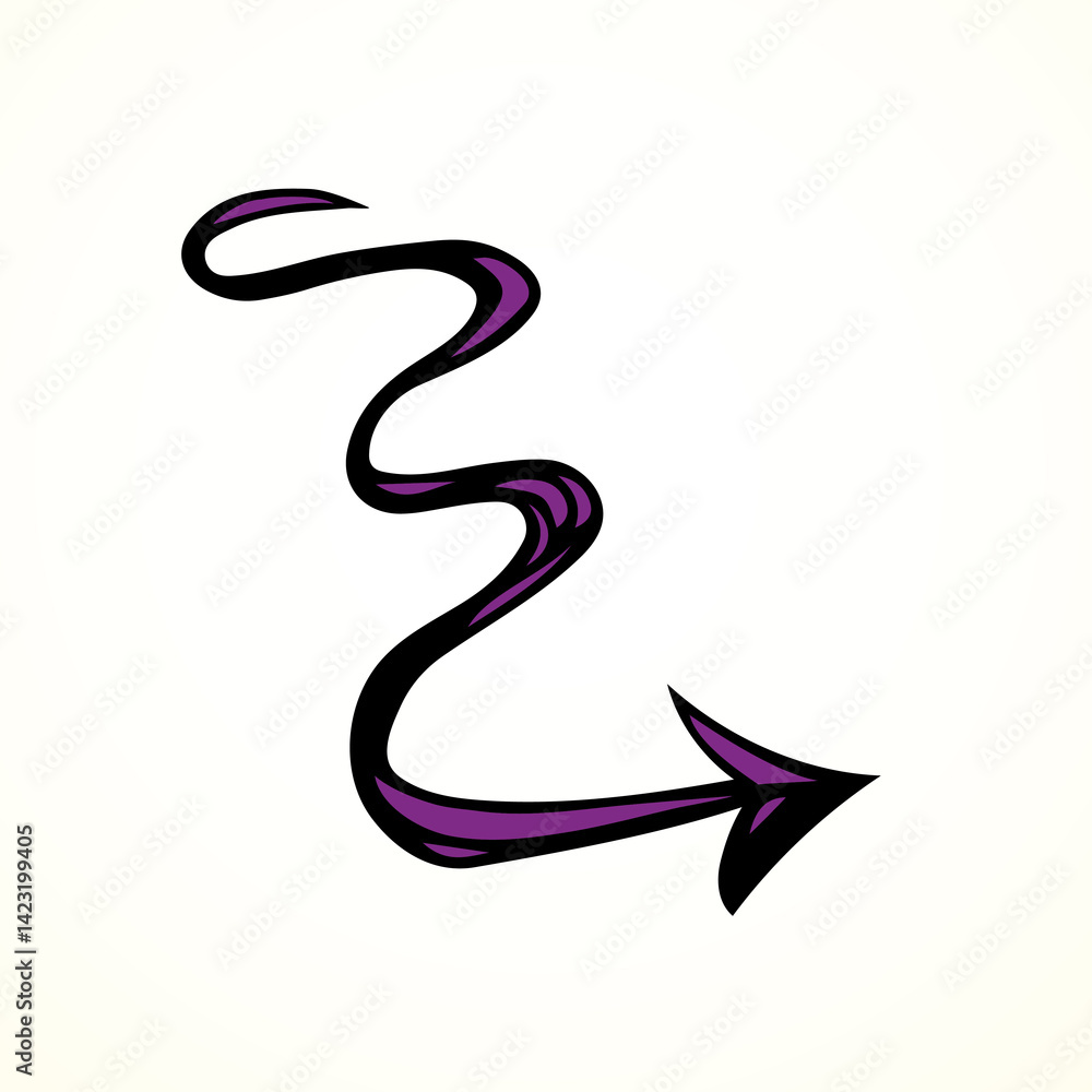 Obraz premium Arrow symbol. Vector drawing icon