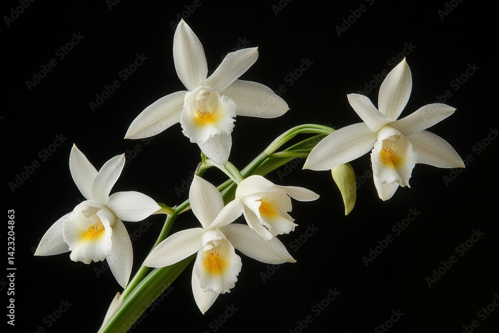 Fototapeta premium high detail image of beautiful orchid macro spring beauty