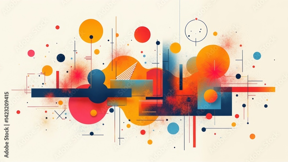 Obraz premium Colorful Element Abstract Design