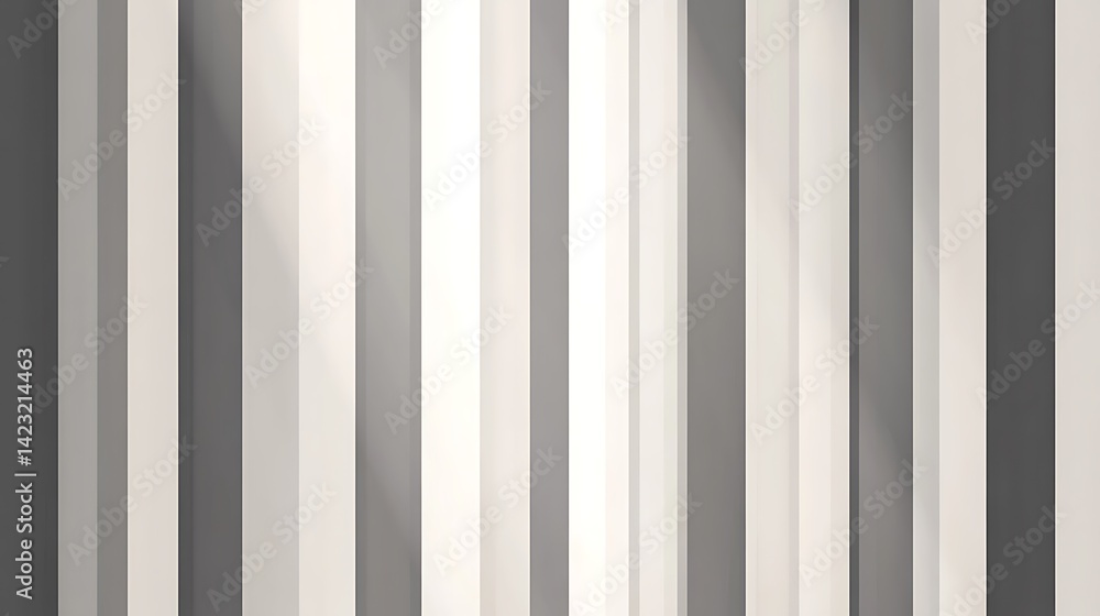 Obraz premium Abstract Grey and White Vertical Stripes Pattern