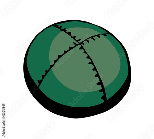 Vector drawing. Jewish clothing yarmulke