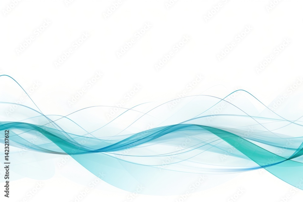Abstract blue wave design Abstract blue wave design