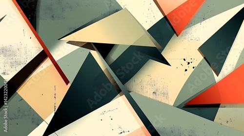 Abstract Geometric Composition with Triangles and Tones