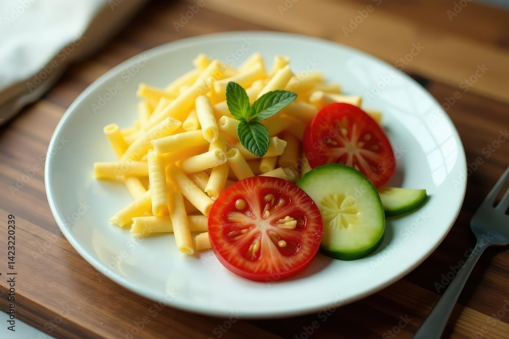 Empty plate with untouched food, signifying abstinence , healthy lifestyle, mind Empty plate with untouched food, signifying abstinence , healthy lifestyle, mind