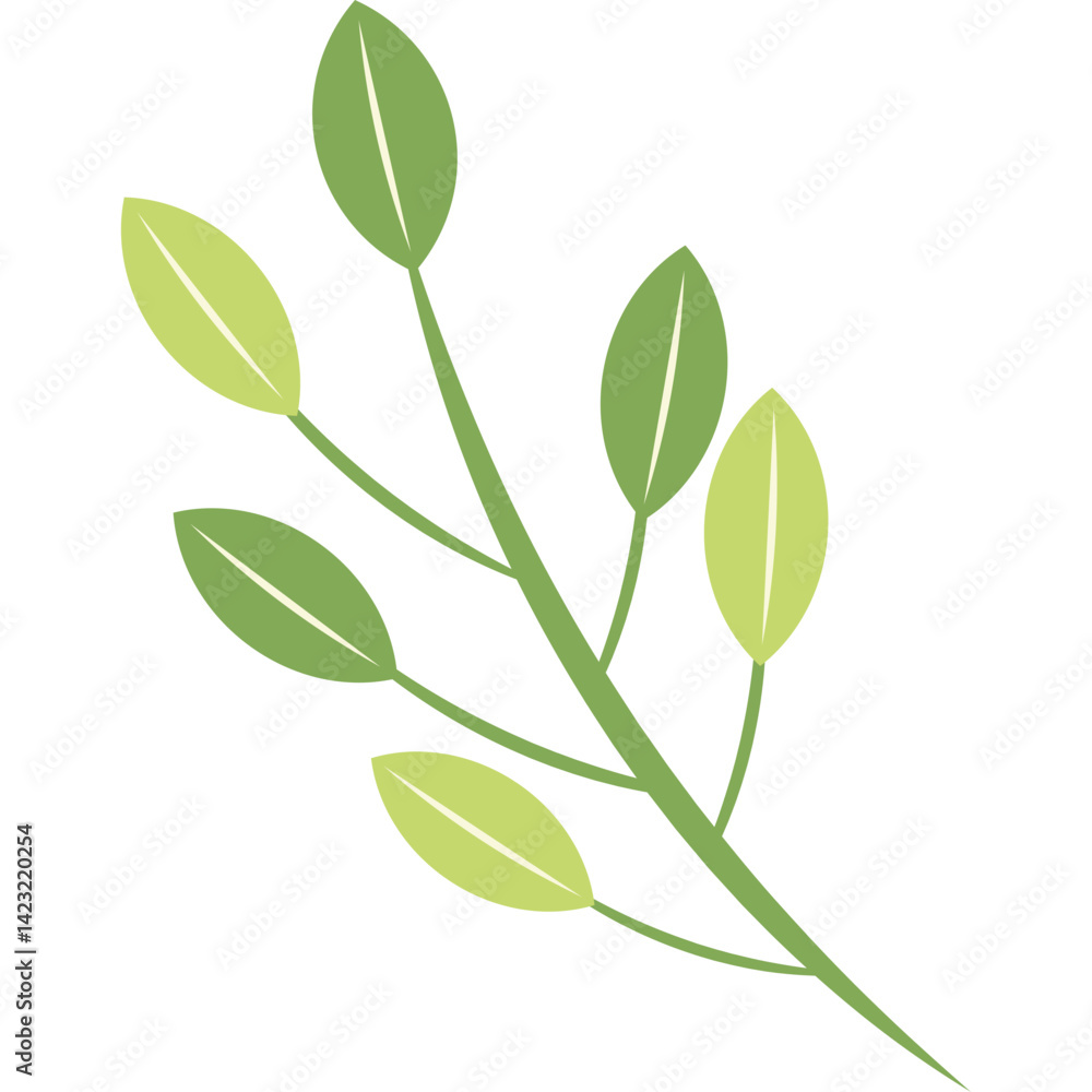 Obraz premium Hand Drawn Leaf