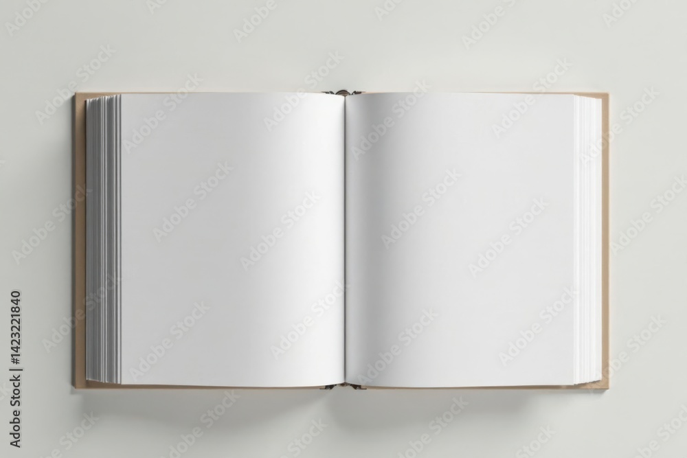 Minimalist photo album with plain white pages , paper, design Minimalist photo album with plain white pages , paper, design