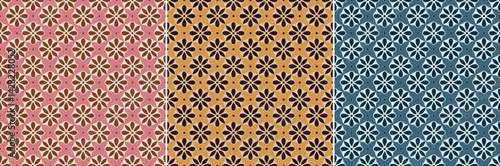 Traditional Ikat Damask Block Print Colorful Wrap Bunch 