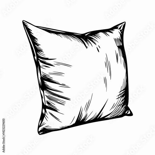 Comfortable decorative pillow design showcasing softness and texture with a minimalist style representing coziness and home decor.