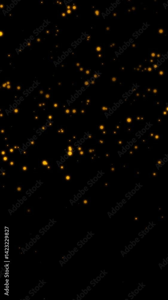 Glowing Firefly Particles Loop, Magical Light Particles Animation Glowing Firefly Particles Loop, Magical Light Particles Animation