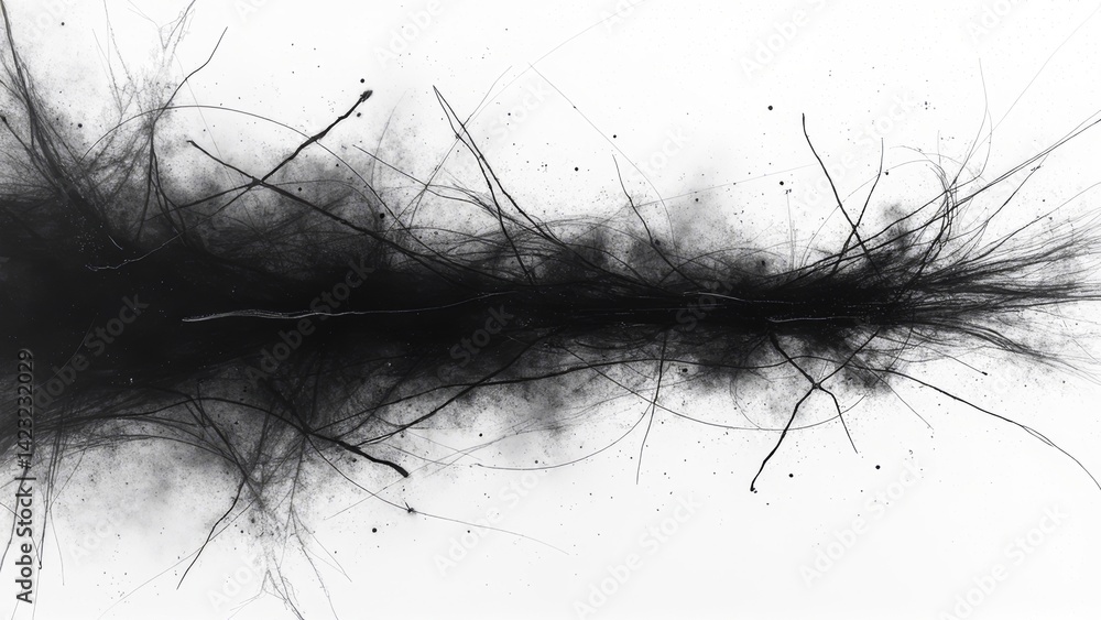Modern Abstract Line Divergent Art Drawing Modern Abstract Line Divergent Art Drawing