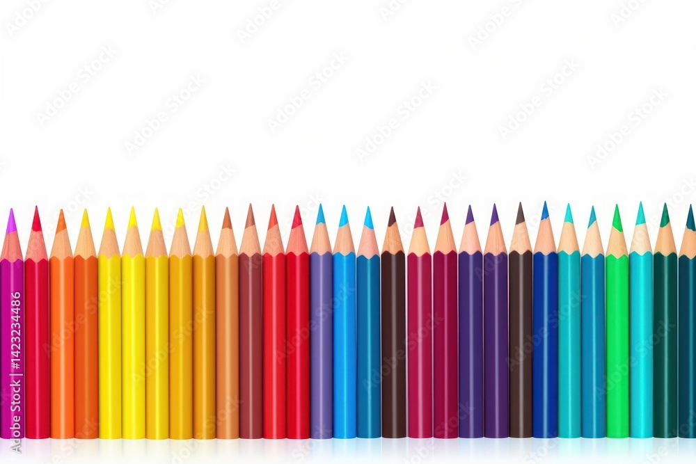 Pencils backgrounds order line. Pencils backgrounds order line.
