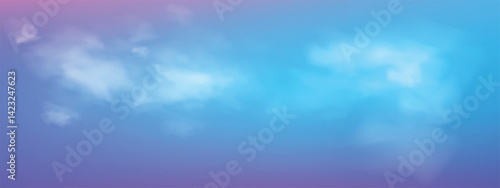 a realistic foundation with a blue sky and white clouds