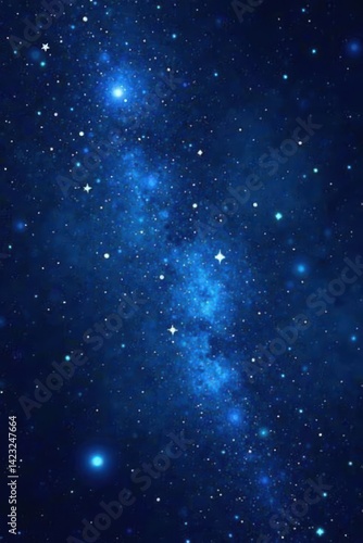 Sparkling starfield against a dark blue velvet background, stars, cosmic