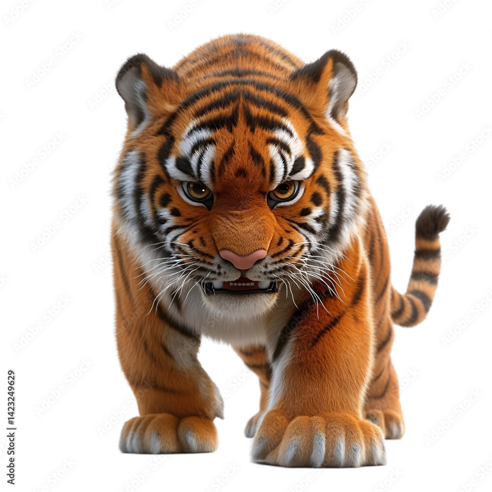 Obraz premium tiger isolated on white