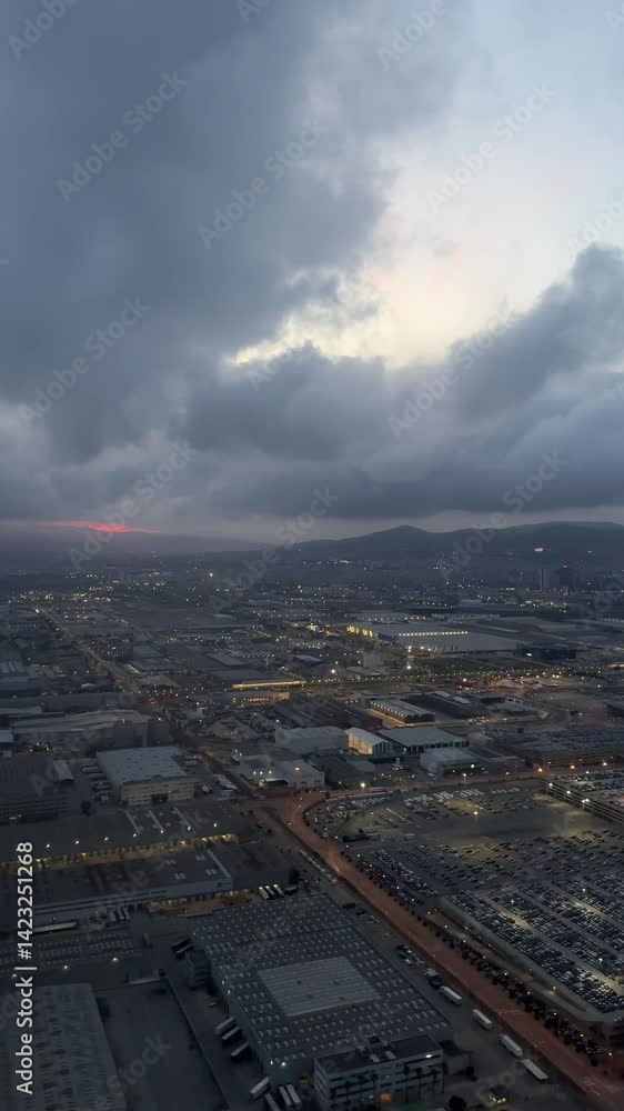 View of Land from Airplane