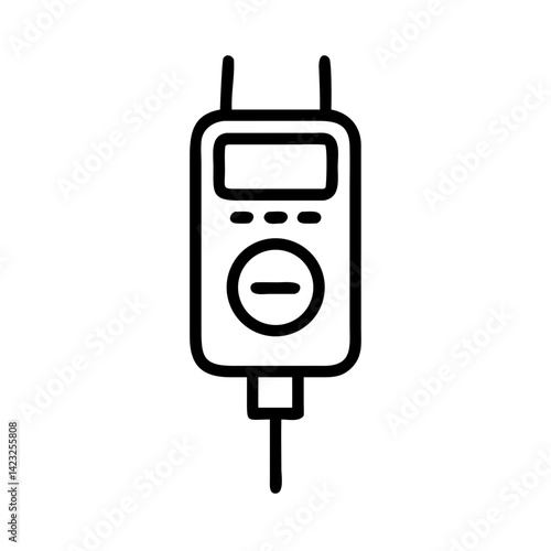 Voltage Meter Display Device Icon Design