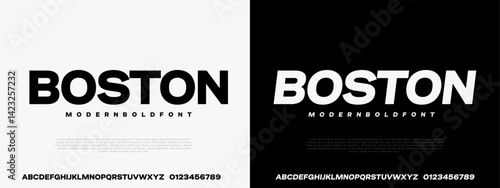 Modern Bold Typeface � Clean Strong Sans Serif Font EPS