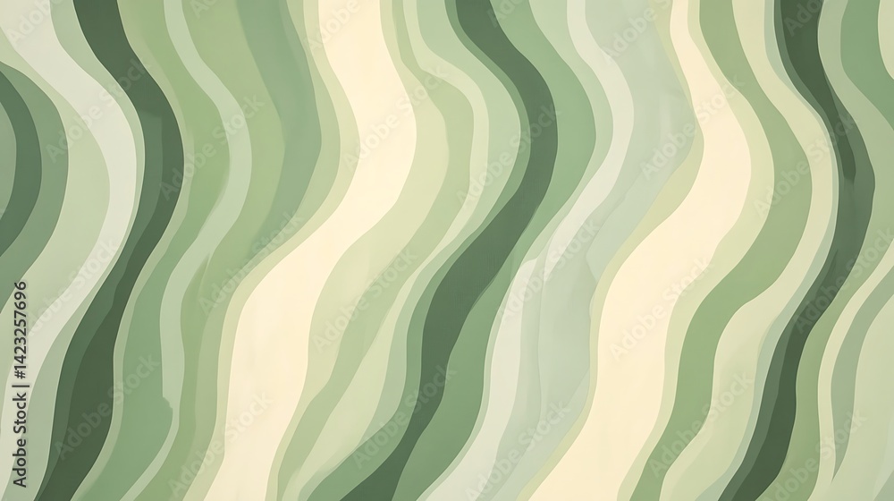 Abstract Green Wave Pattern Design Art Abstract Green Wave Pattern Design Art