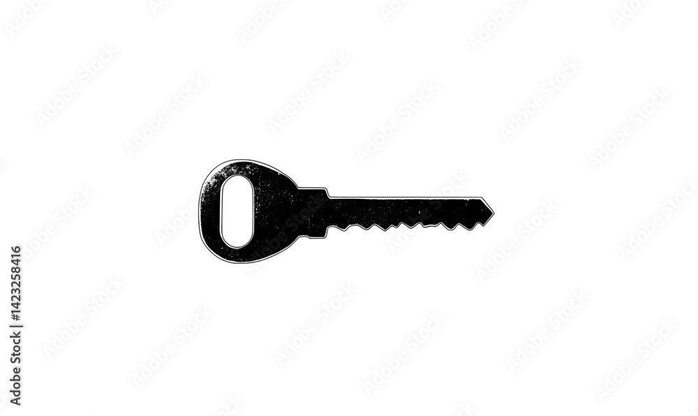 Key vector illustration representing security and access, suitable for various design projects and applications Key vector illustration representing security and access, suitable for various design projects and applications
