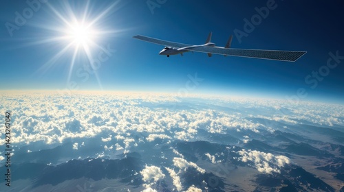 Solar Powered Drone for Climate Monitoring Over Earth's Cloudy Atmosphere