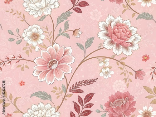 seamless pattern with flowers