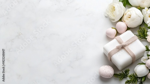 Elegant Easter Arrangement on Marble