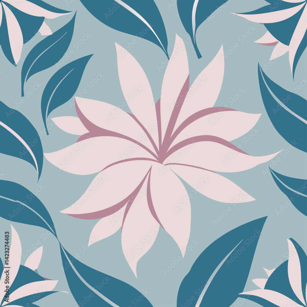 Fototapeta premium soft Floral seamless pattern background