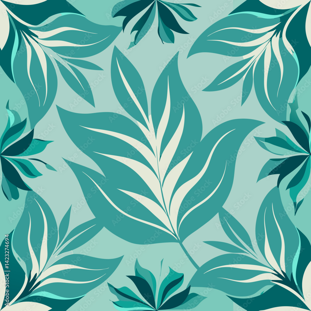 Fototapeta premium soft Floral seamless pattern background
