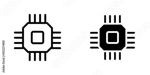 Computer science icon vector symbol collection on white background.