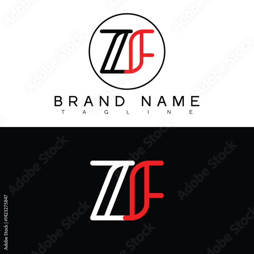 ZF letter logo, ZF letter logo design, ZF lettermark, ZF monogram logo, ZF corporate logo, ZF creative logo,