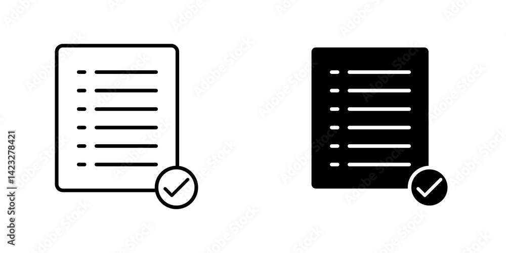 Task list icon vector symbol collection on white background. Task list icon vector symbol collection on white background.
