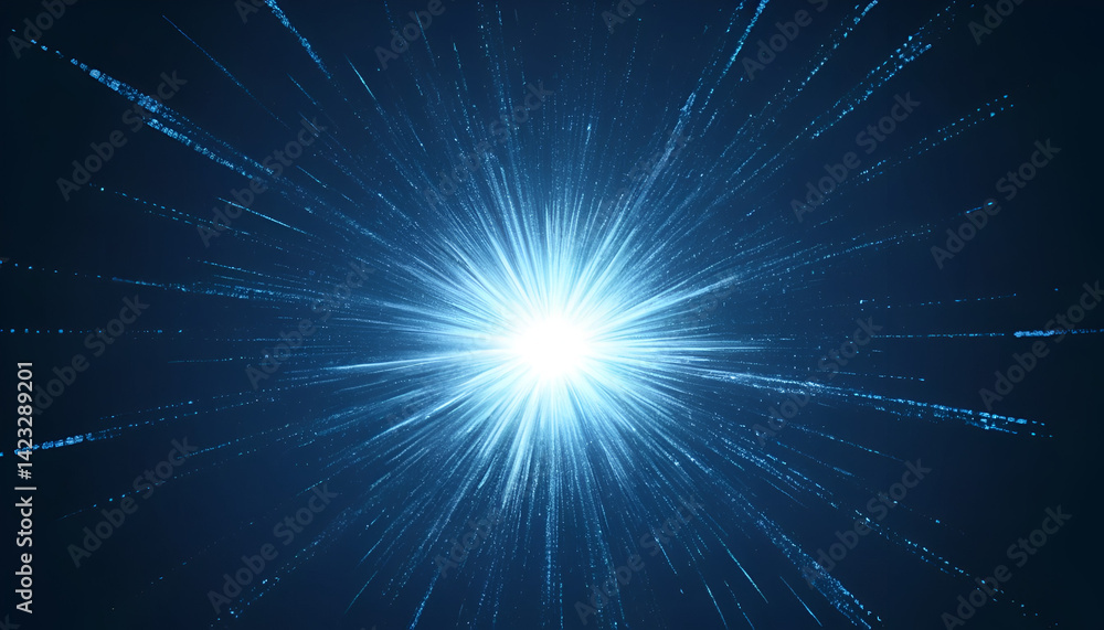 Abstract digital explosion radiating outward Abstract digital explosion radiating outward