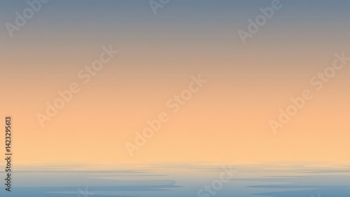 黄昏の抽象風景