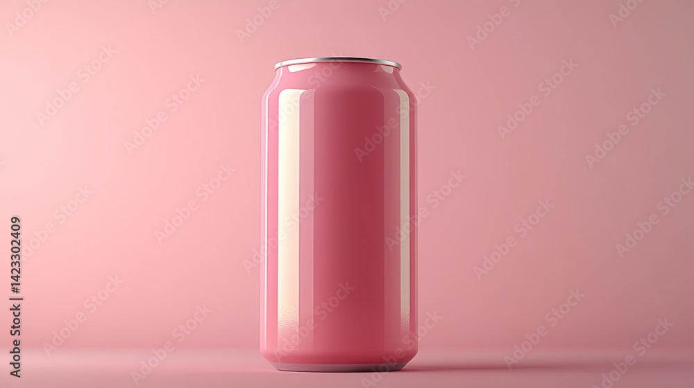 A slice of guava rests on a vibrant drink can, which is situated on a gentle pastel background A slice of guava rests on a vibrant drink can, which is situated on a gentle pastel background