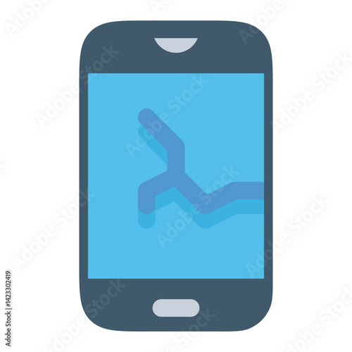 phone with broken screen