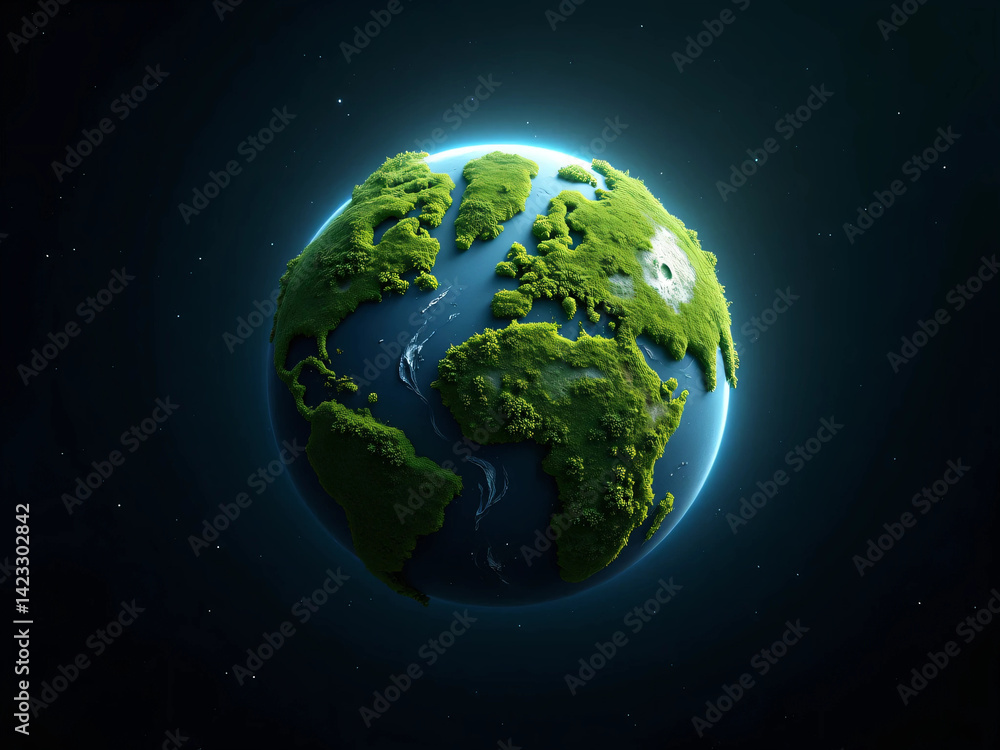 planet earth in the night sky planet earth in the night sky