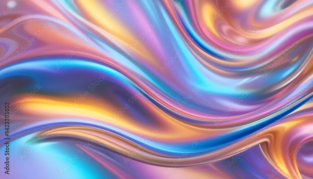 Close-up of glossy synthetic material with shifting neon gradients, fluid illusion. Close-up of glossy synthetic material with shifting neon gradients, fluid illusion.